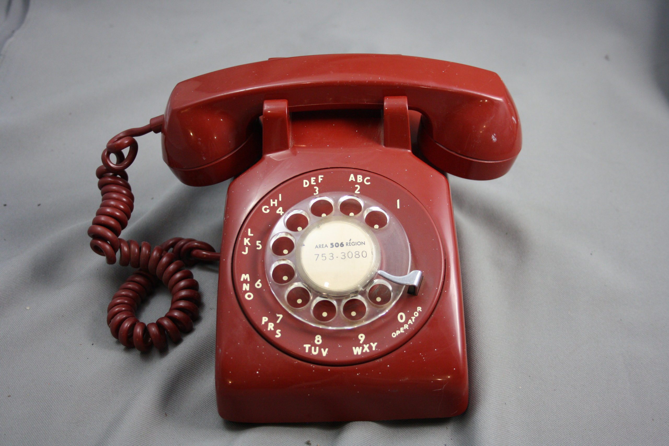 Northern Electric – Model 500 Rotary Dial Desk Phone – Red – Bored Whale At  Antiques Plus
